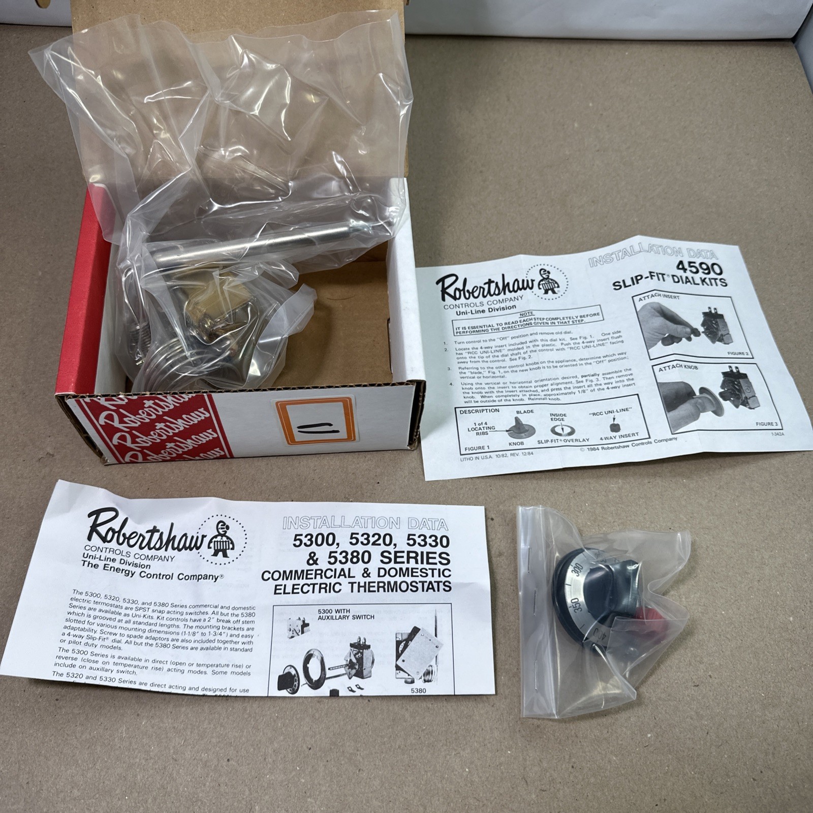 Robertshaw 5300-711 Elec Cook Control, Tstat, 200-400 Range
