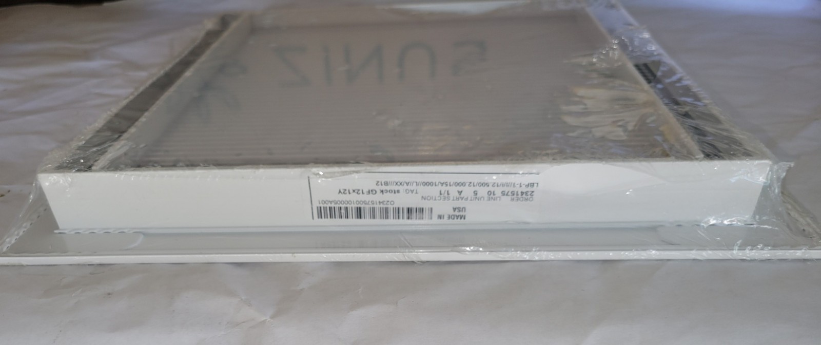 Ceiling/Wall Return Air Grille 12 In W X 11.5 In H Opening White Thick Aluminum