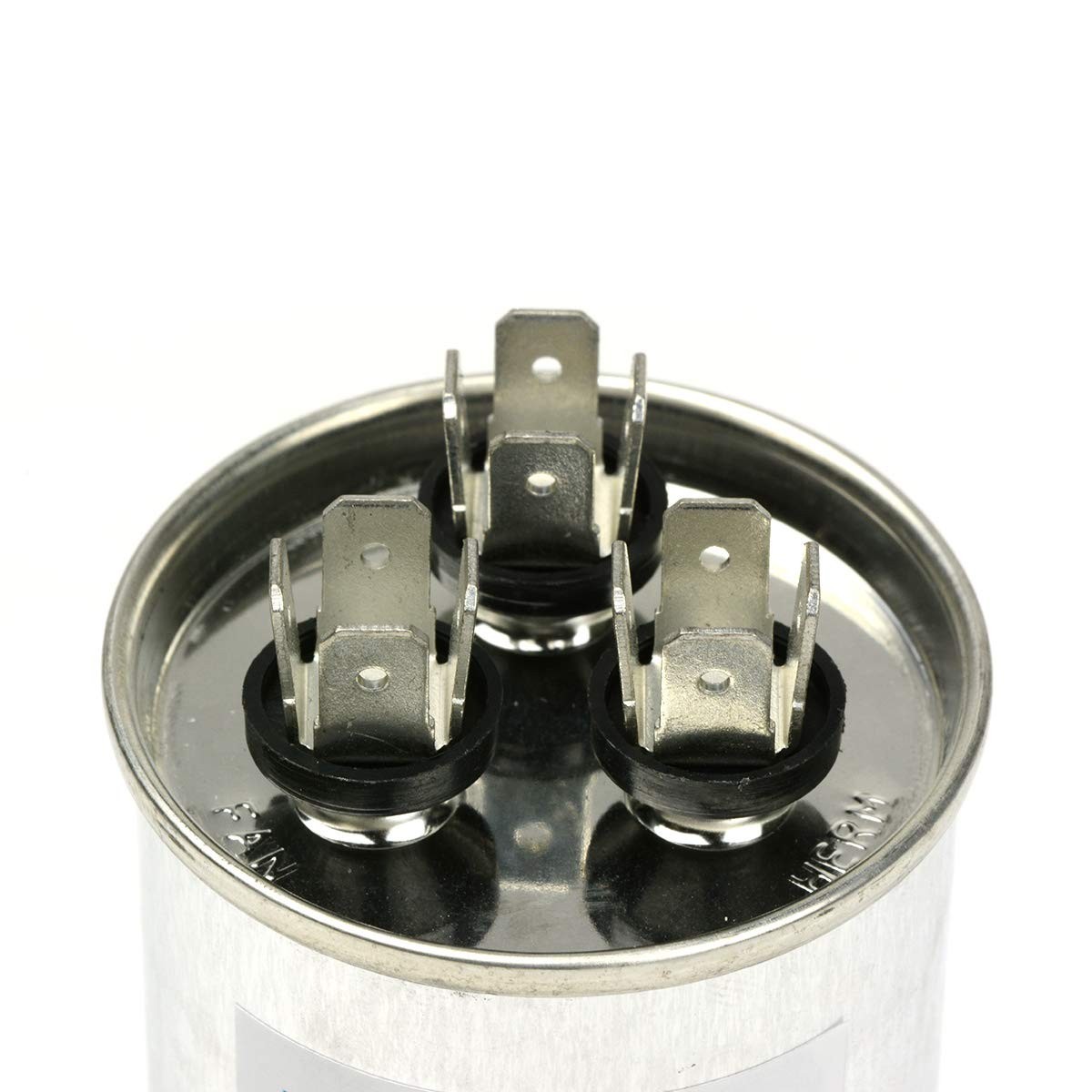 Durable TEMCo 35+5 uF Round Capacitor, 440 V, PCB-Free for Air Conditioners
