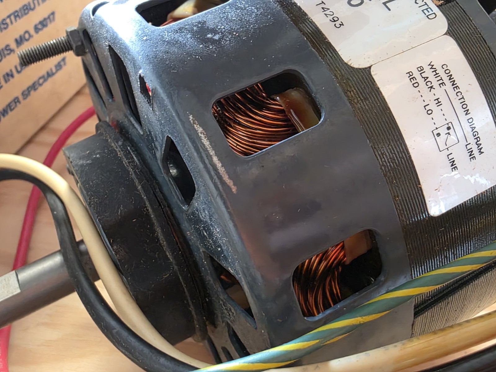 NEW Fasco D166 Blower Motor 1/6-1/9 HP 115V 1050 RPM 2-Speed Shaded Pole NOS￼