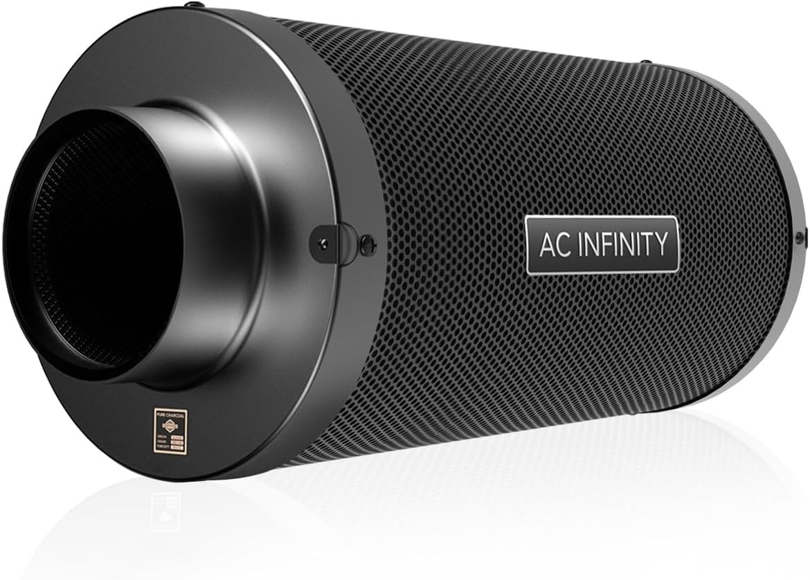 AC Infinity Air Carbon Filter 6 Inch for Hydroponics, Grow Rooms