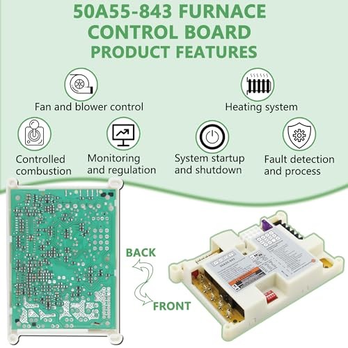 50A55-843 Furnace Control Circuit Board Replacement for White Rodgers