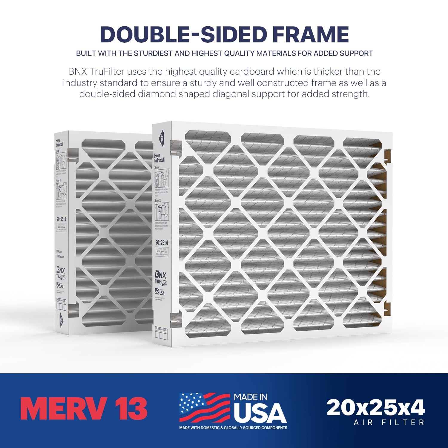 TruFilter Compatible with AprilAire 213 20x25x4 2-Pack (AprilAire Compatible)