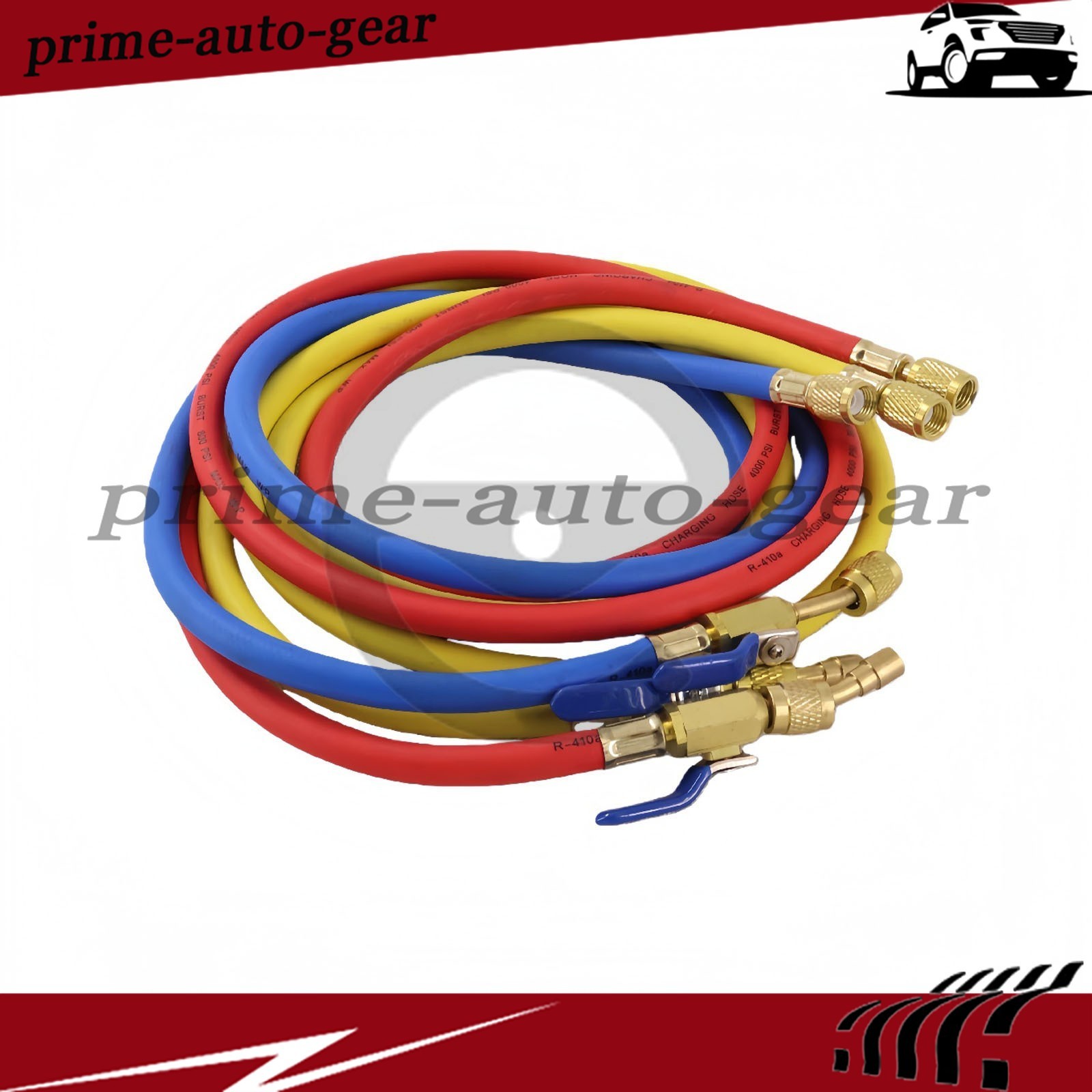 3Pack 29986 Plus II 1/4″ Hose with Compact Ball Valve 72″ for R-410A Refrige