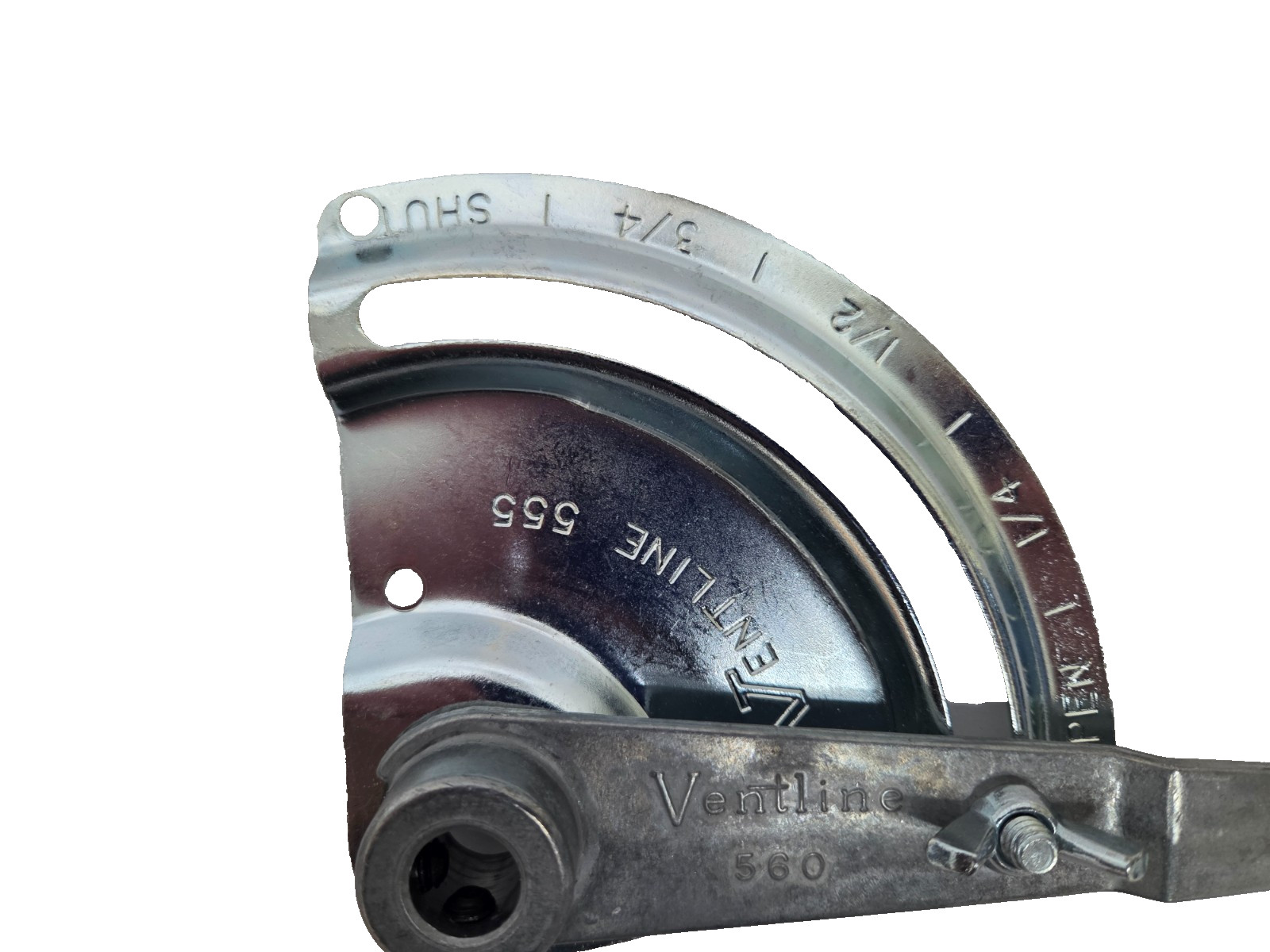 Qty 20 Ventline 555 Steel HVAC Damper Quadrant, 1/2″ Rods + Ventline 560 Handle