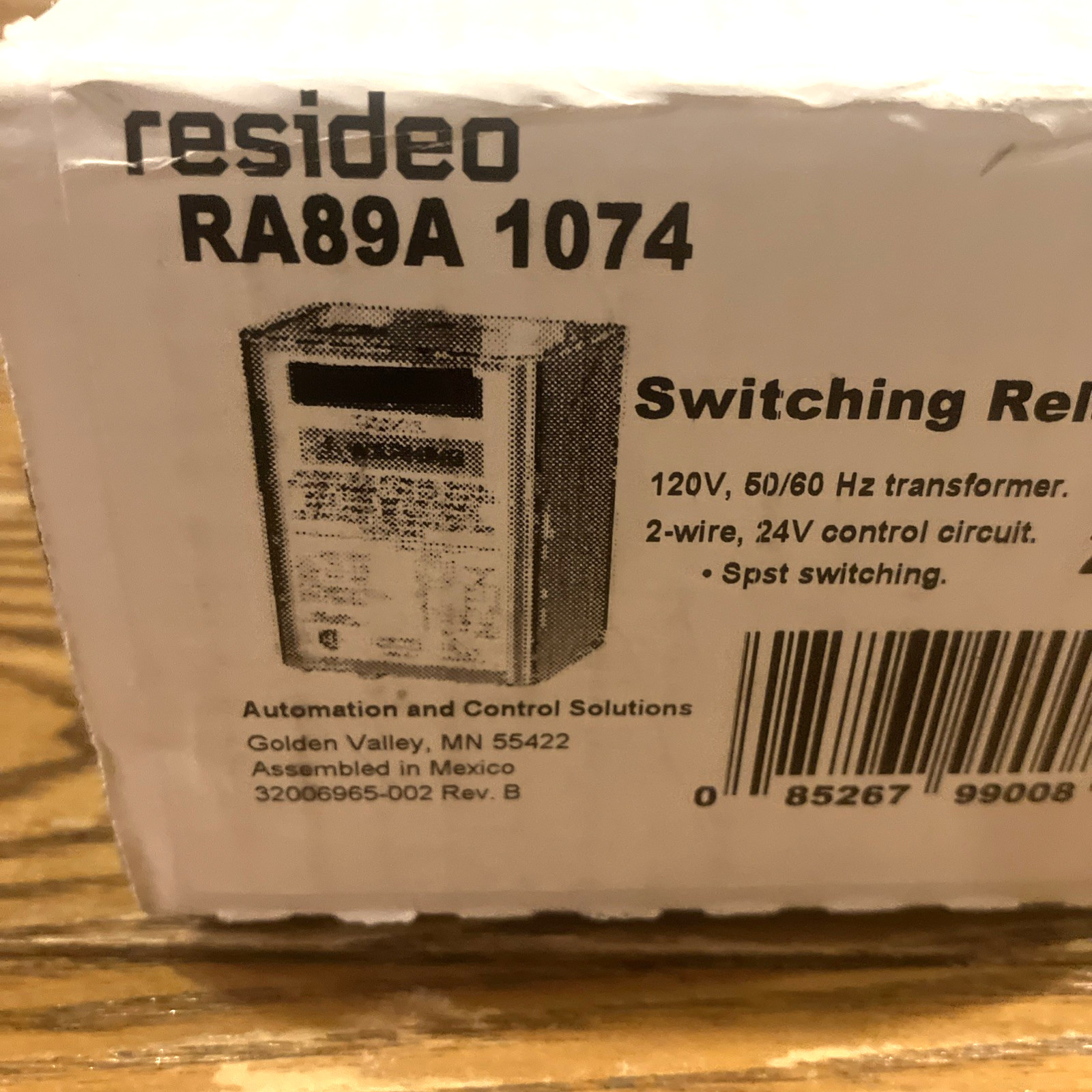 Honeywell RA89A1074, 24 V Switching Relay Control Circuit | 120V | Free Ship!