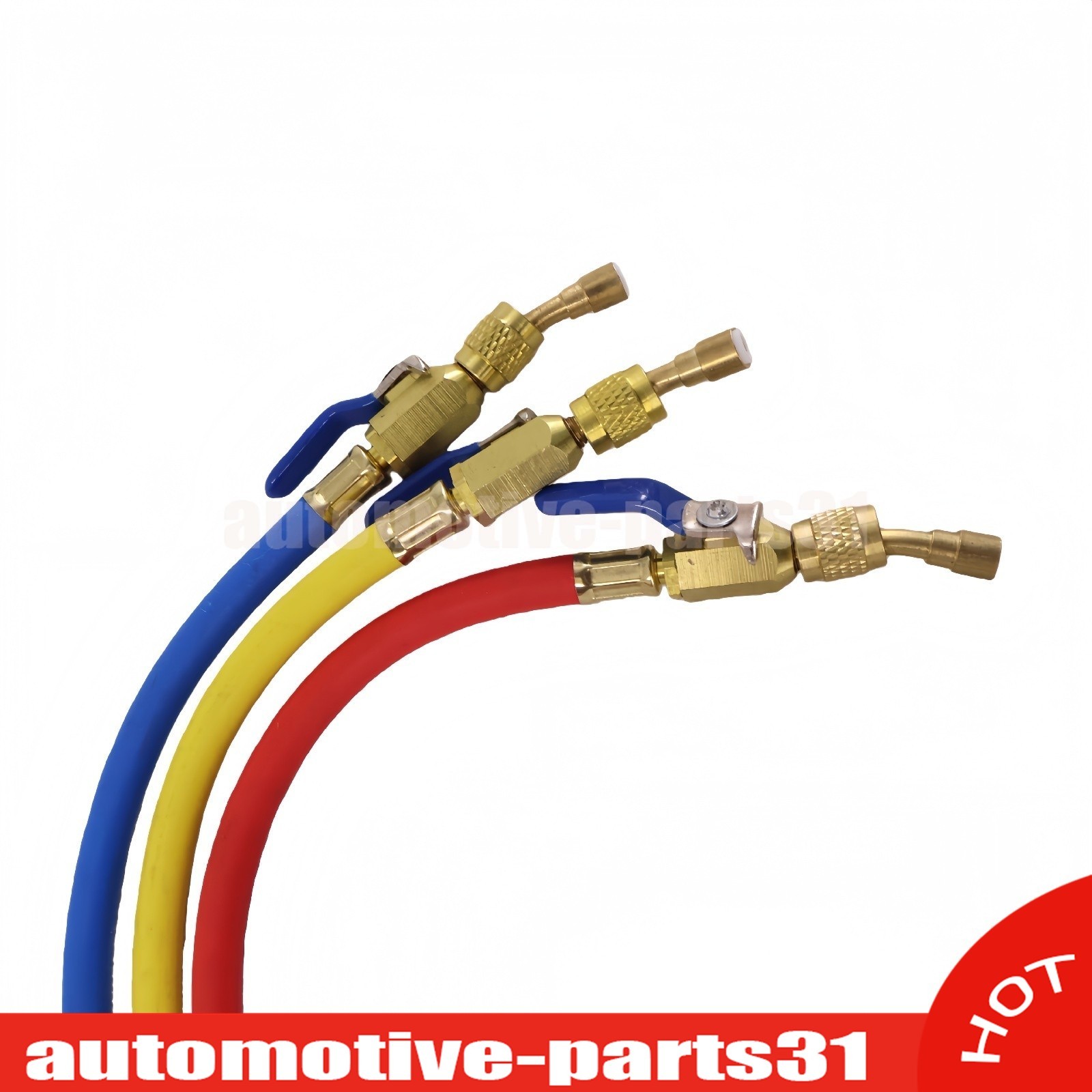 NEW For 29986 Plus II 72″ HVAC Charging Hose Set 1/4″ (3-Pack) US