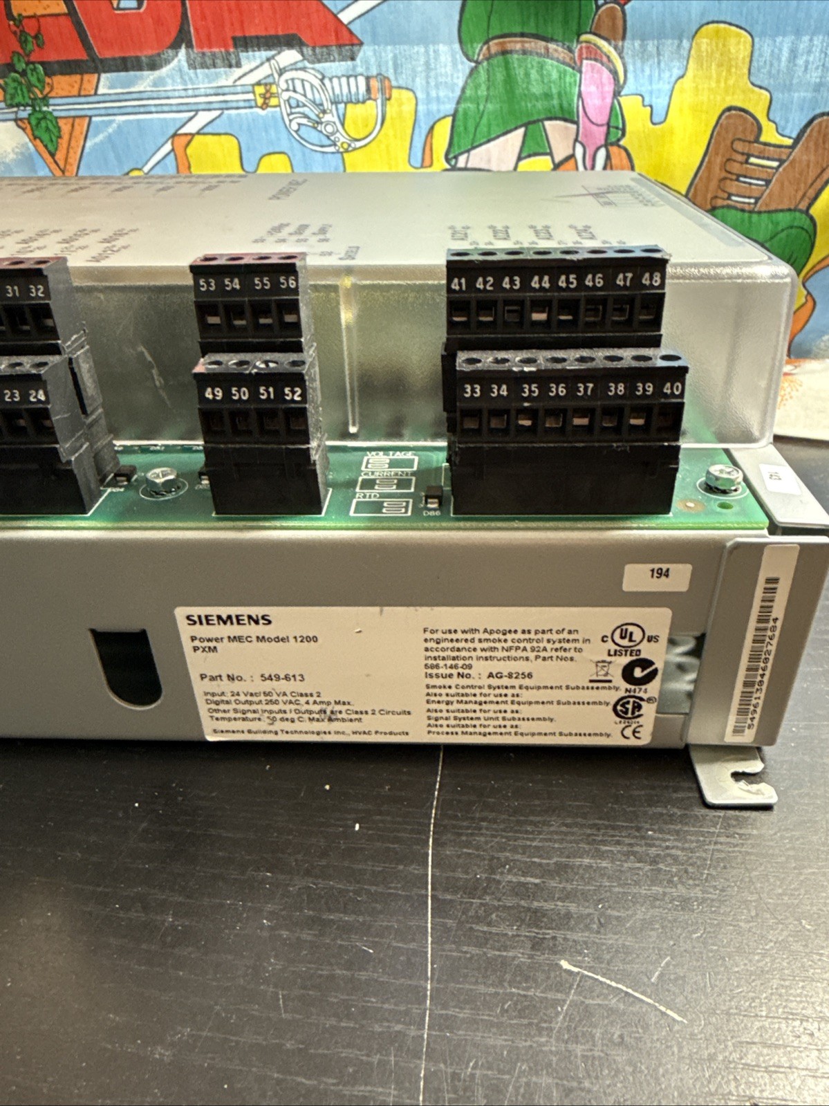 Siemens Apogee Mechanical Equipment Controller MEC Series 1200 PXM 549-613