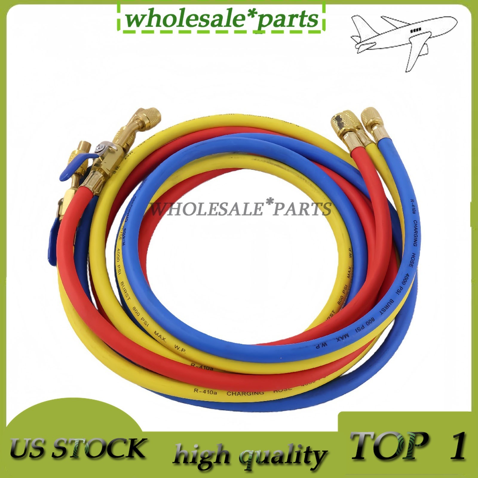 29986 3X Plus II 1/4″ Hose with Compact Ball Valve End Refrigerant Charging Hose