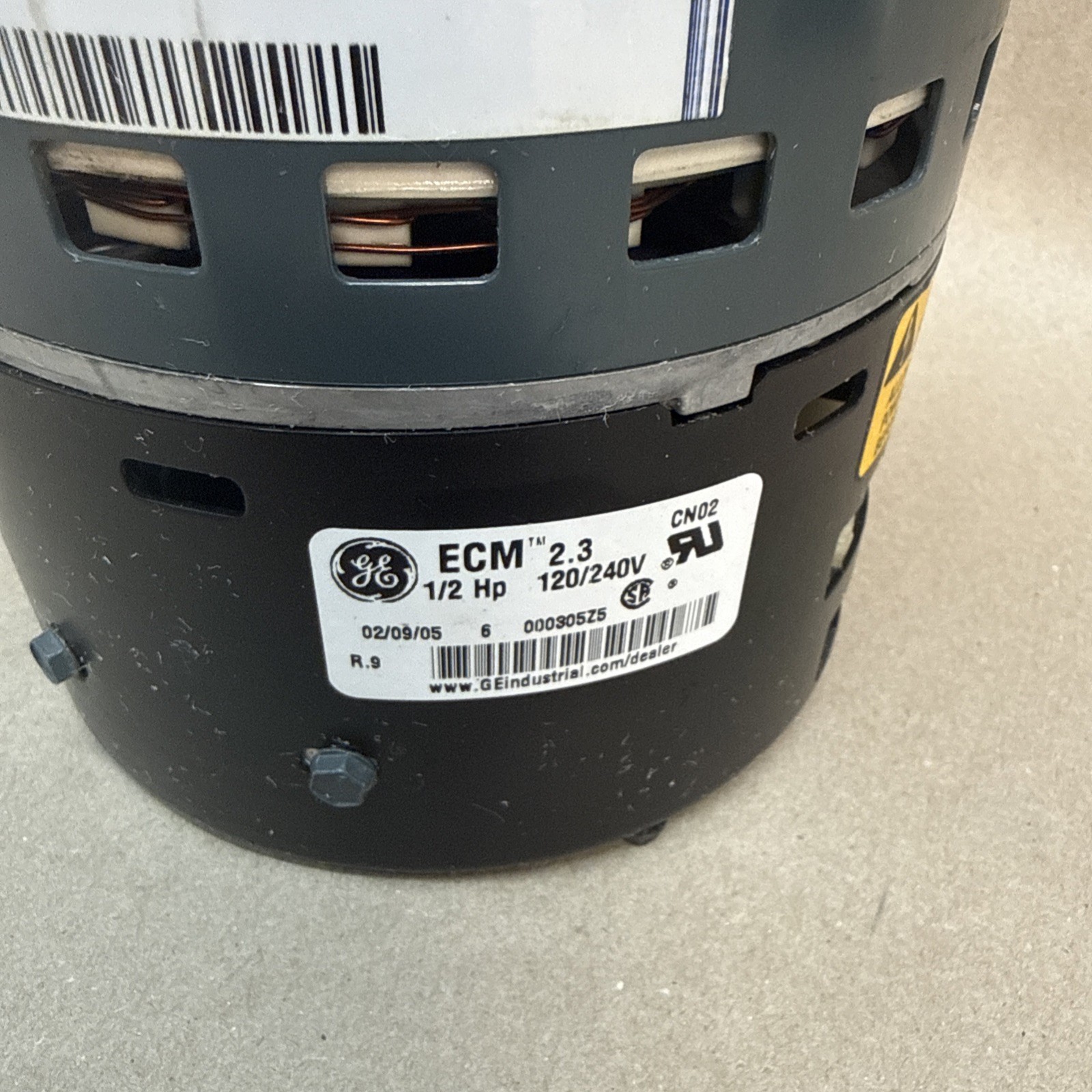 GE Motors 5SME39HL0475 ECM 2.3 Blower Motor 1/2HP 120/240V 1400RPM HD44AE131