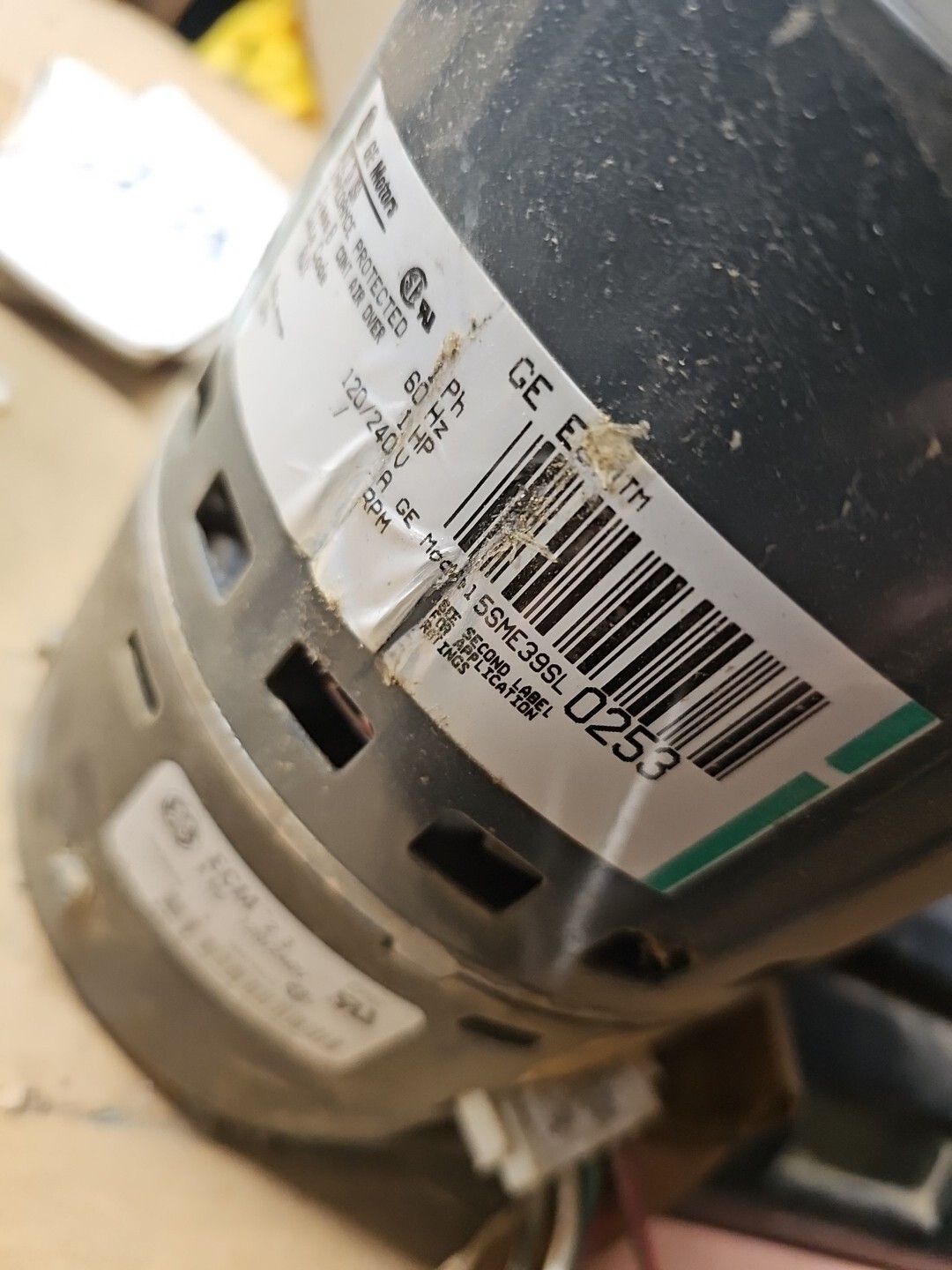 GE ECM 2.3 5SME39SL0253 1HP 120/240V 5466 Furnace Blower Motor 18M8101