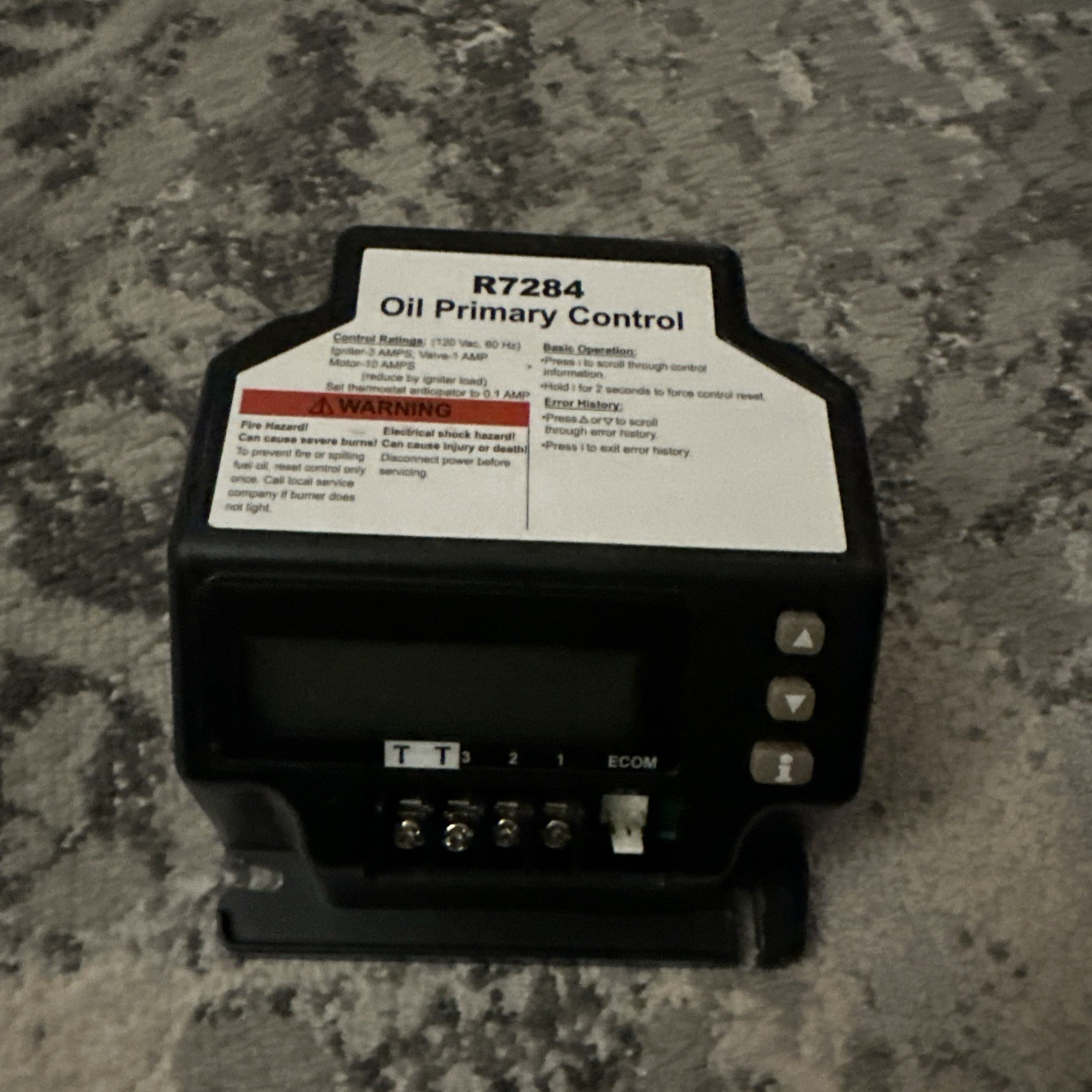 R7284U-1004 Electronic Oil Primary with Programmable Parameters and LCD Display