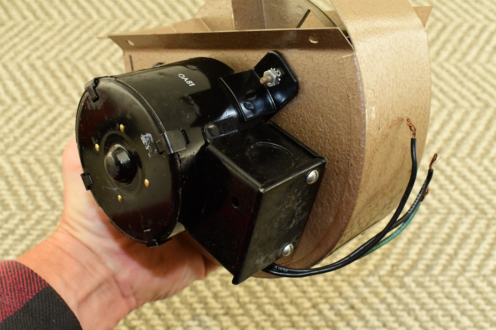 Vintage TJERNLUND DJ-2 Blower Draft Inducer Fan Motor Duct Booster