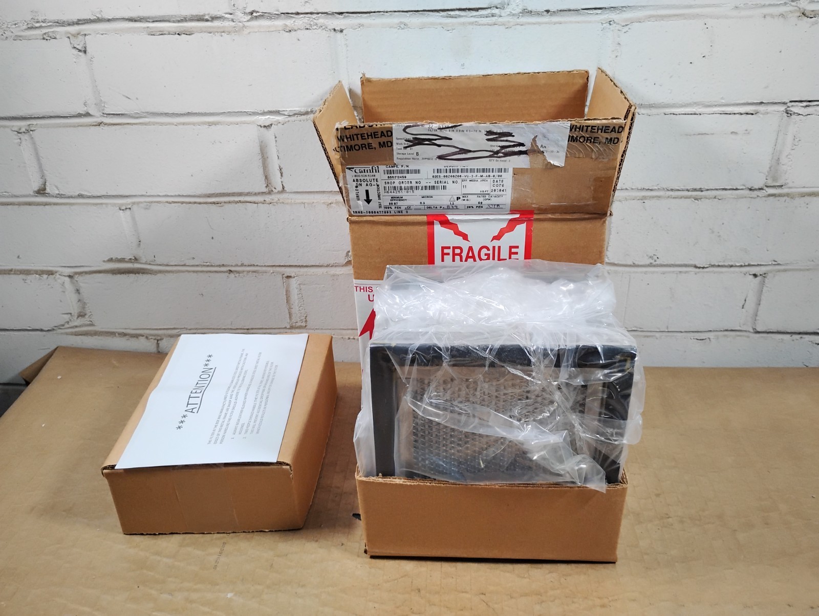 Camfil HEPA Air Filter Unit – 50cfm – 0.3 Micron – 99.99% Eff. – 855212459