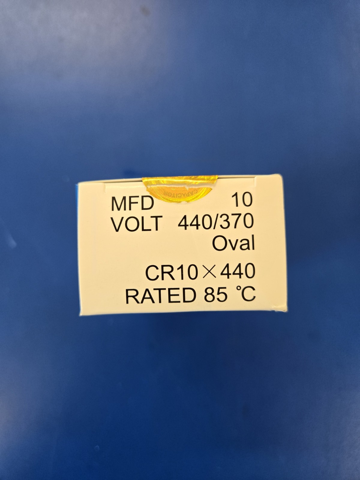 SUPCO CR10X440 OVAL RUN CAPACITOR (10MFD 440V)