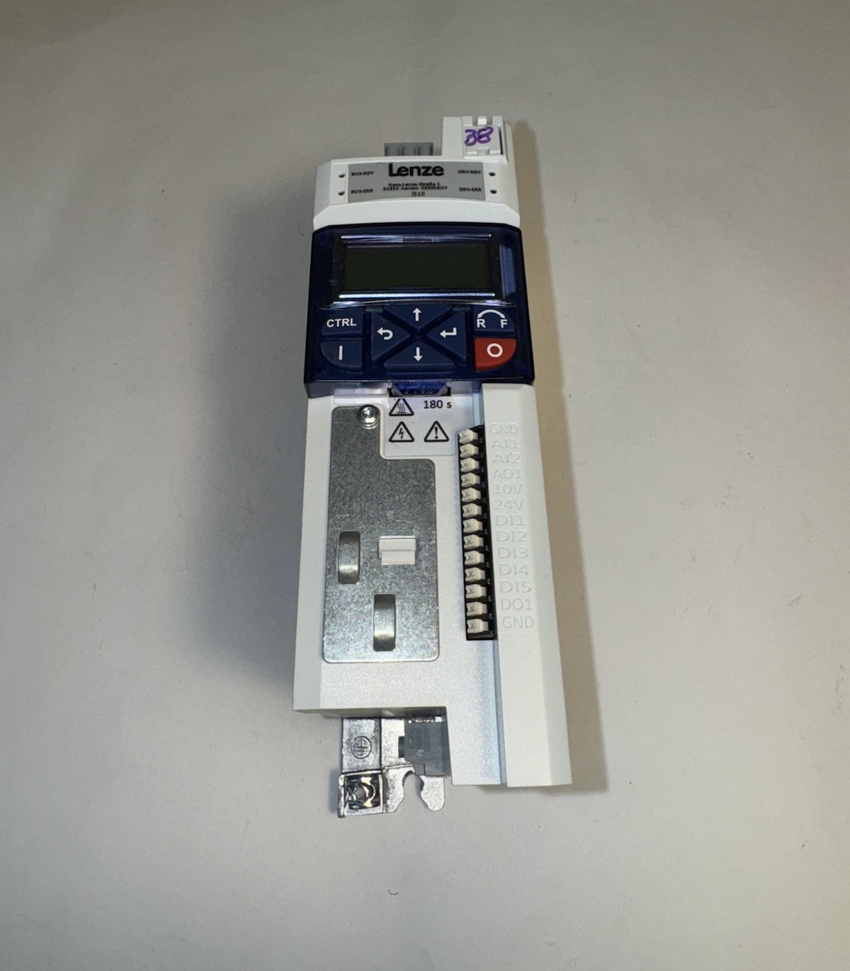 Lenze I51AE137F10V1BAKAS High Voltage AC Inverter Drive i510 400/480