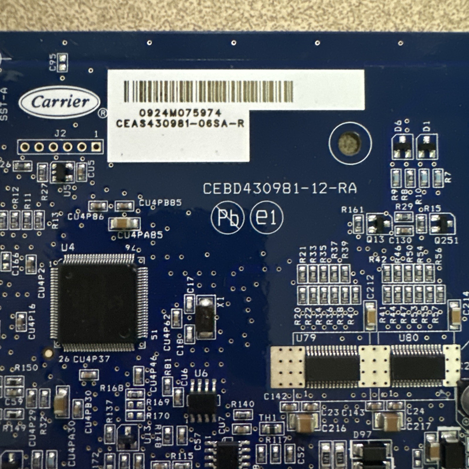 Carrier CEBD430981-12-RA Control Board 0924M075974 OEM HVAC Circuit Module Unit