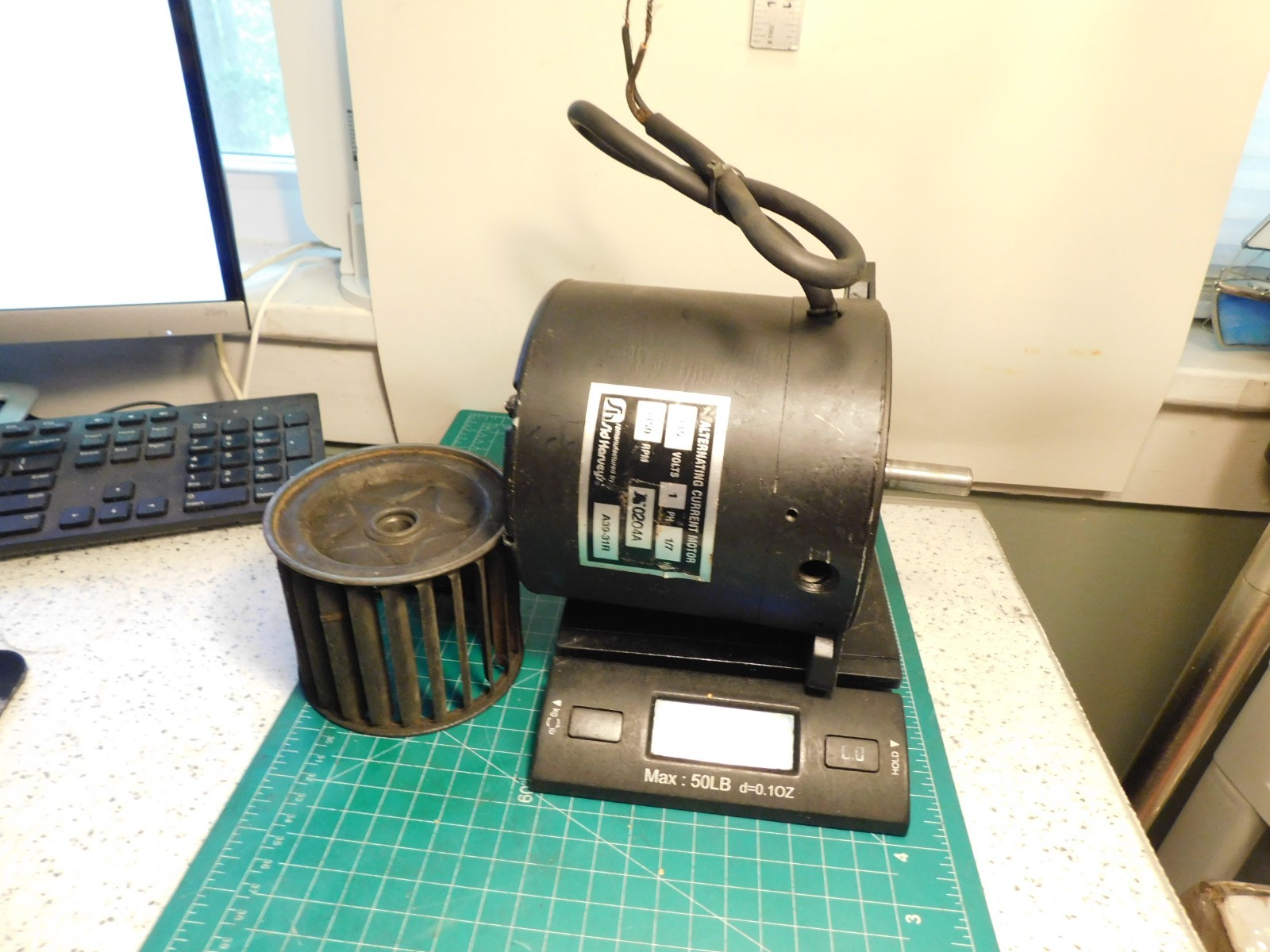Sid Harvey’s 1/7hp 115v 3450rpm #A0204A/A39-31R AC 1-Phase Motor w/Fan Tested