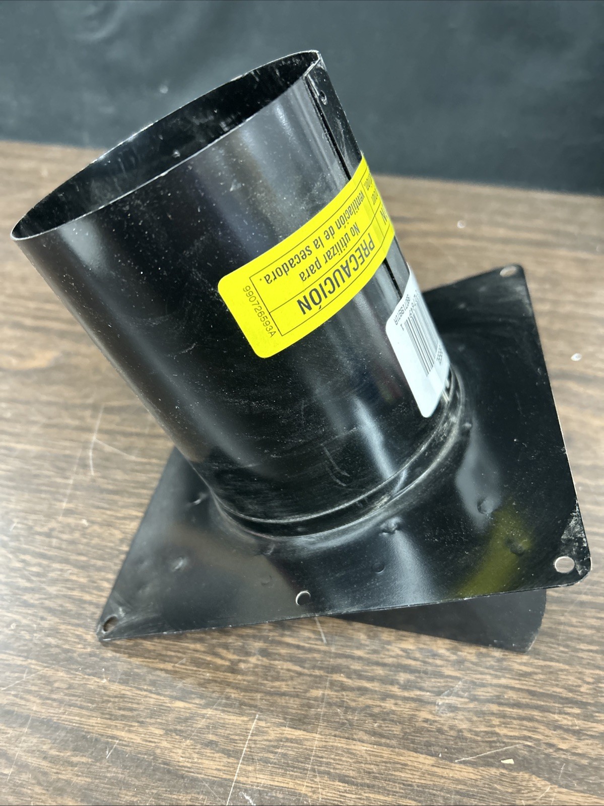 Broan 885BL NuTone Steel Wall Cap for 3-4 Inch Round dryer Duct, Black