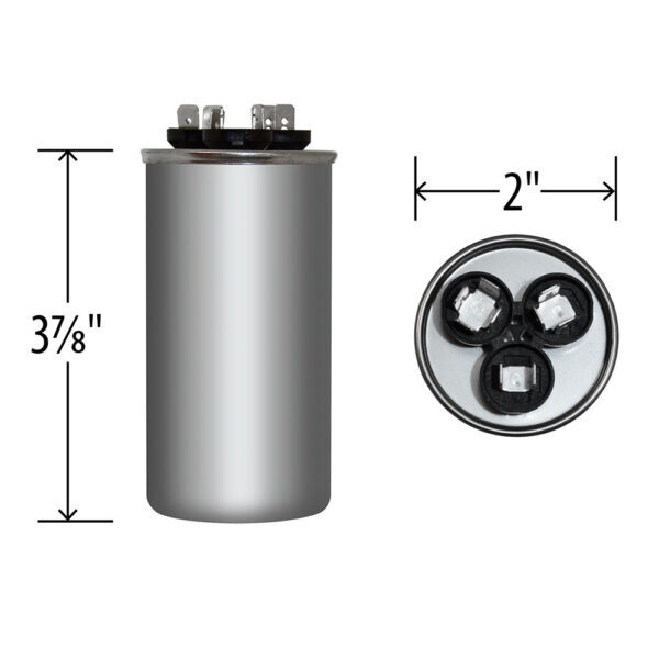 30/5 uf MFD 370 440 VAC Run Capacitor replaces GE Genteq Capcom C3305R C4305R