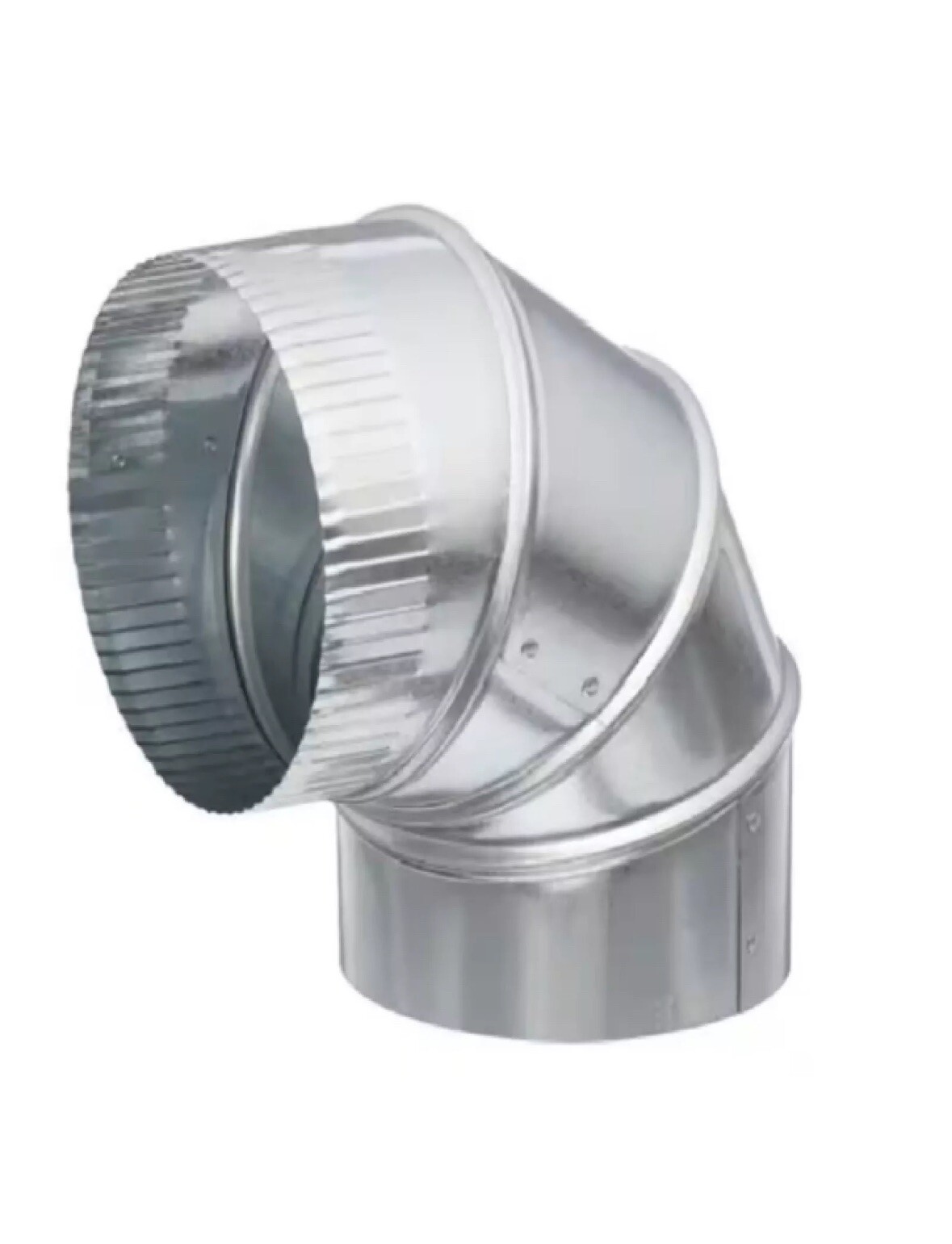 (Box Of 4). 6 Inch 90 Degree Round Adjustable HVAC Elbow Galvanized. Take Off.