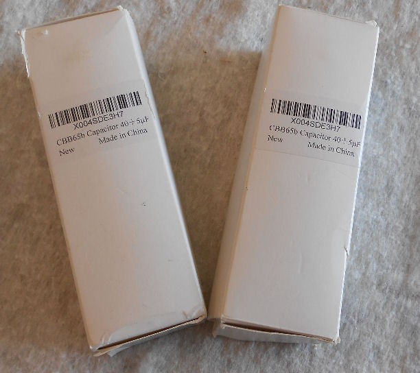 2 pieces SHENGE 40/5 AC Capacitor +/- 6% uF MFD 370/440 VAC CBB65B