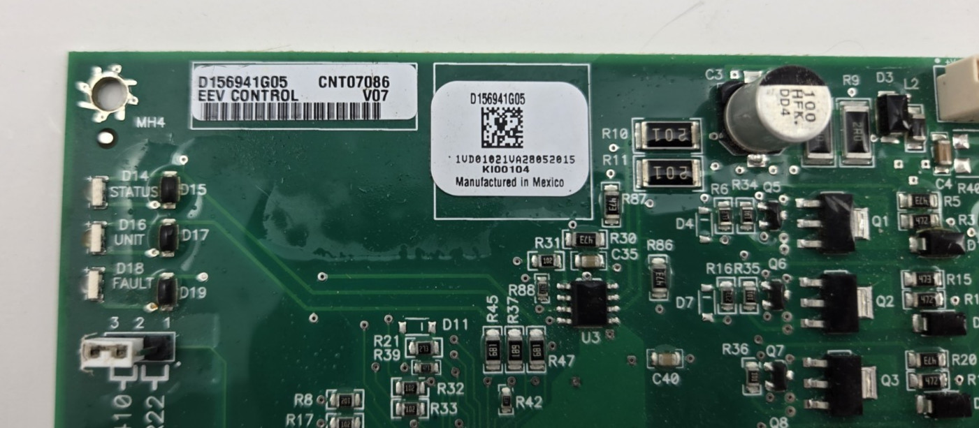 Trane / American Standard EEV Control CNT07086 D156941G05