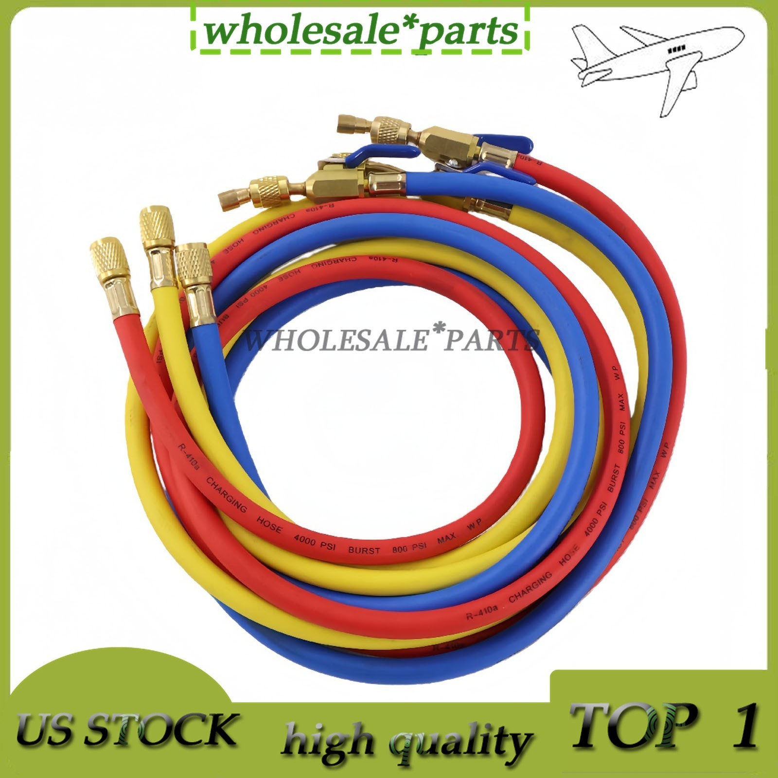 29986 3X Plus II 1/4″ Hose with Compact Ball Valve End Refrigerant Charging Hose