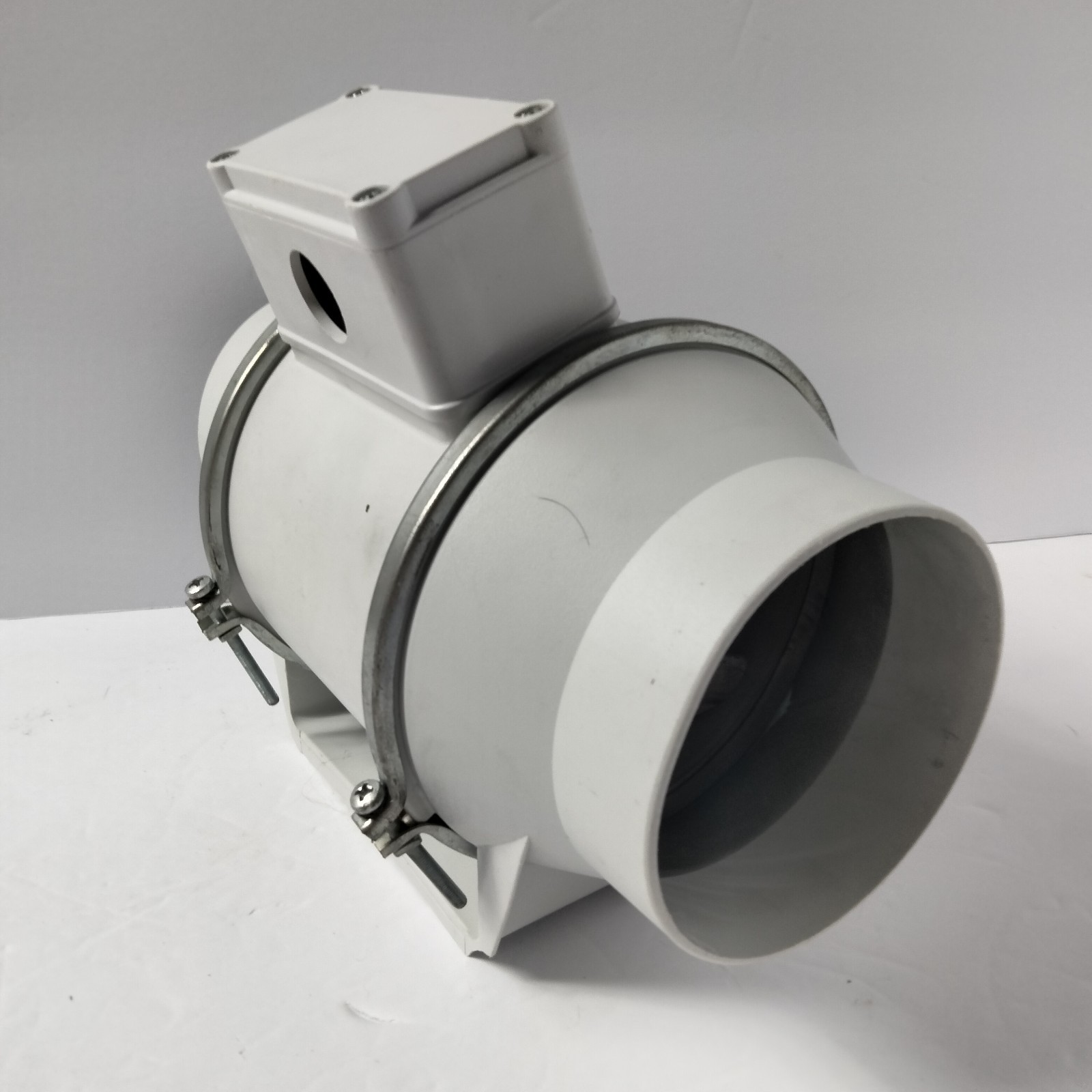 Soler & Palau (S&P) TD-100 mixed-flow inline duct fan, 4″, 120v, 35W, 0.45A