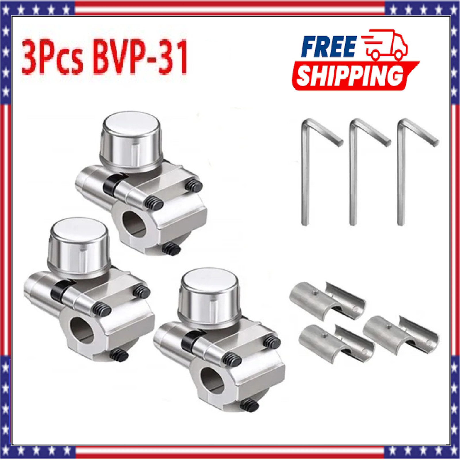 3x BPV31 Bullet Piercing Valve For A/C Refrigeration Lines 1.5″x2.5″x3.5″ – USA