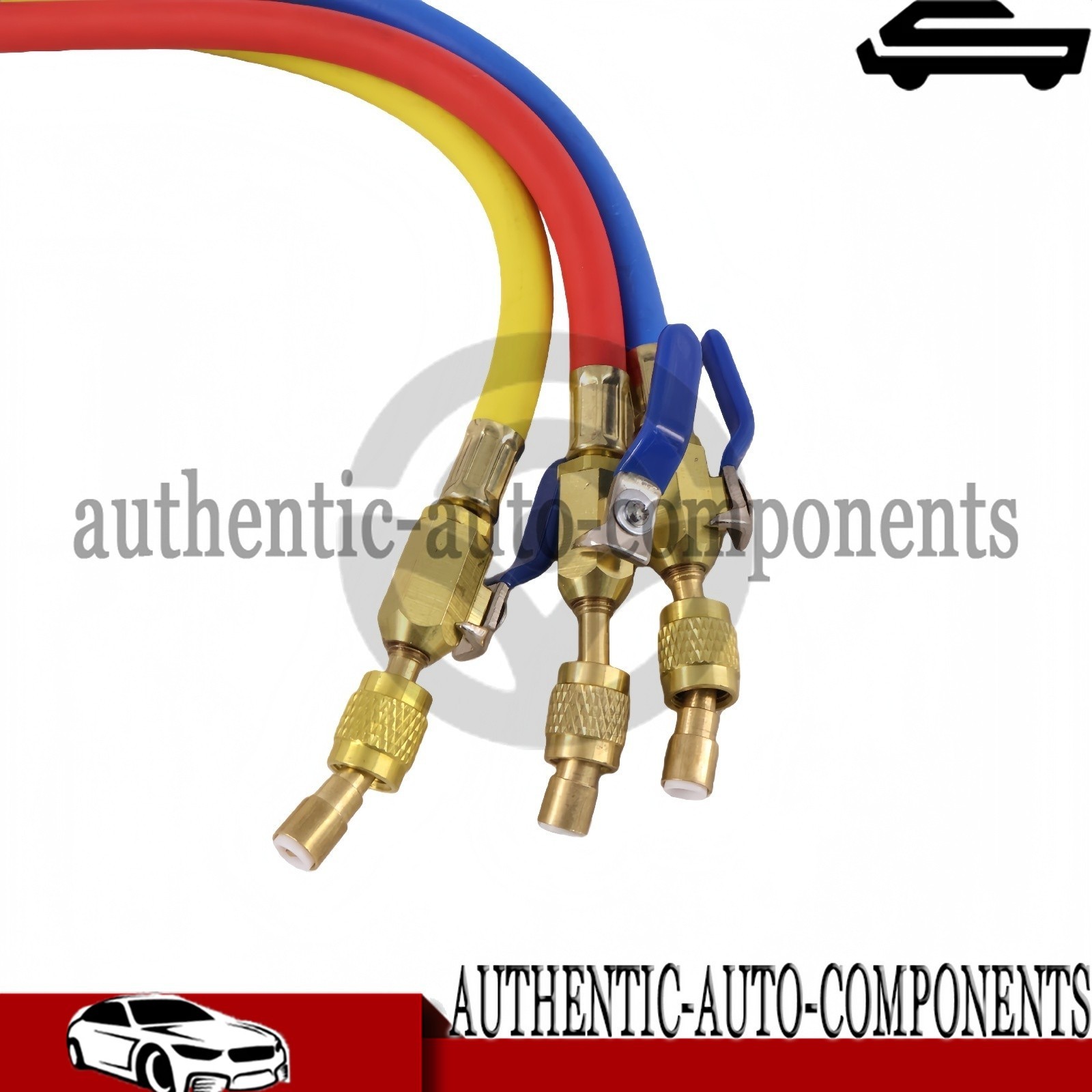 For Yellow Jacket Plus II 1/4″ Charging Hose Set 72″ Compact Ball (Pack of 3)