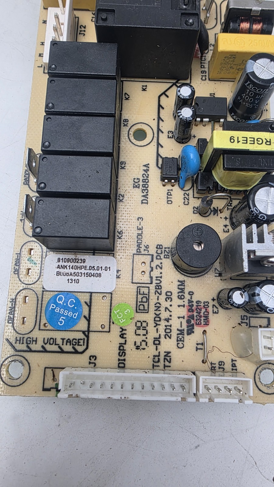 DeLonghi ac model: PAC AN125HPEKC 1A Power supply board