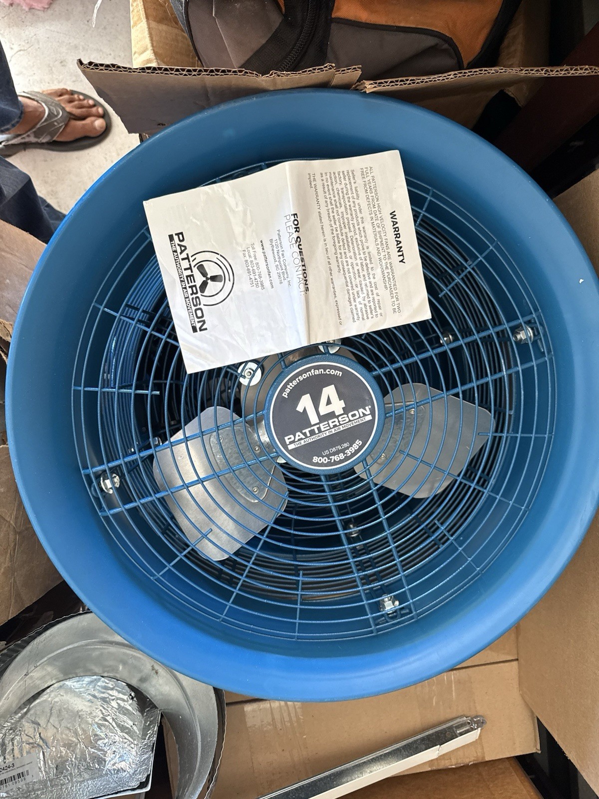 PATTERSON 14″ High Velocity Fan H14A New