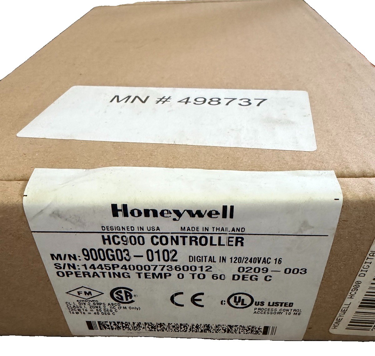 Honeywell HC900 Controller 900G03-0102 Digital Input