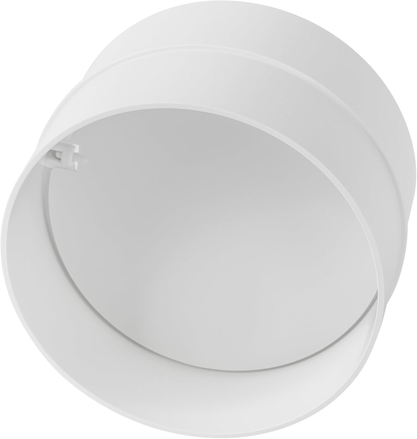 4″ Inch Backdraft Damper – Pack of 2 – White Plastic One-Way Airflow Ducting Ins