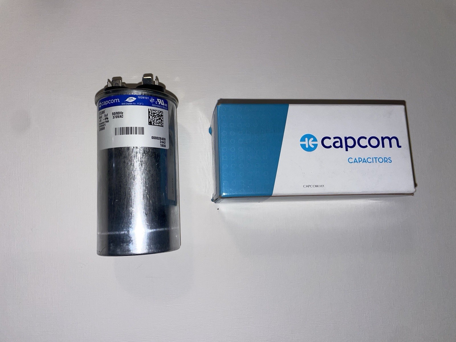 BRAND NEW! Capcom Capacitor 45/5 UF for AC, 370 Vac USA HVAC Supply