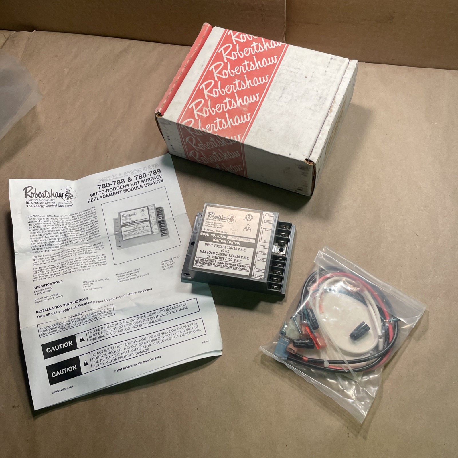 Robertshaw 780-789 Uni-Kit Replacement ICB HS780-34PR-308A Ignition Control NEW