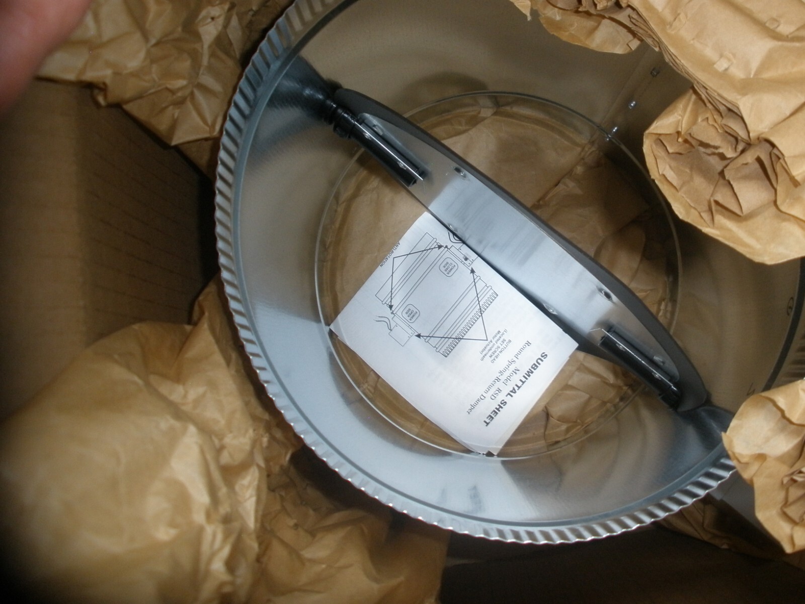 EWC RSD10 ROUND SPRING RETURN DAMPER