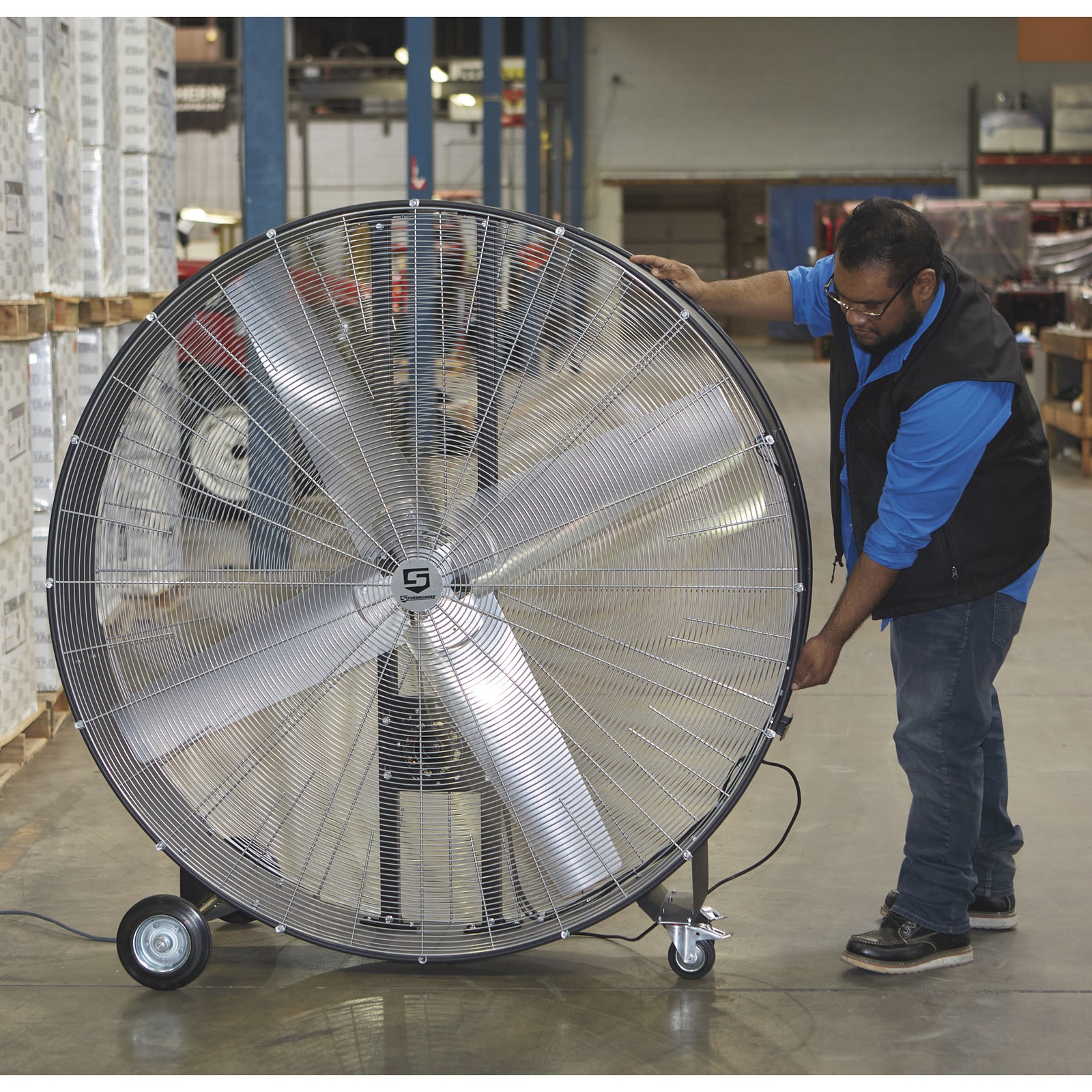 Strongway 60in. Belt Drive Drum Fan, 25,500 CFM 4/5 HP