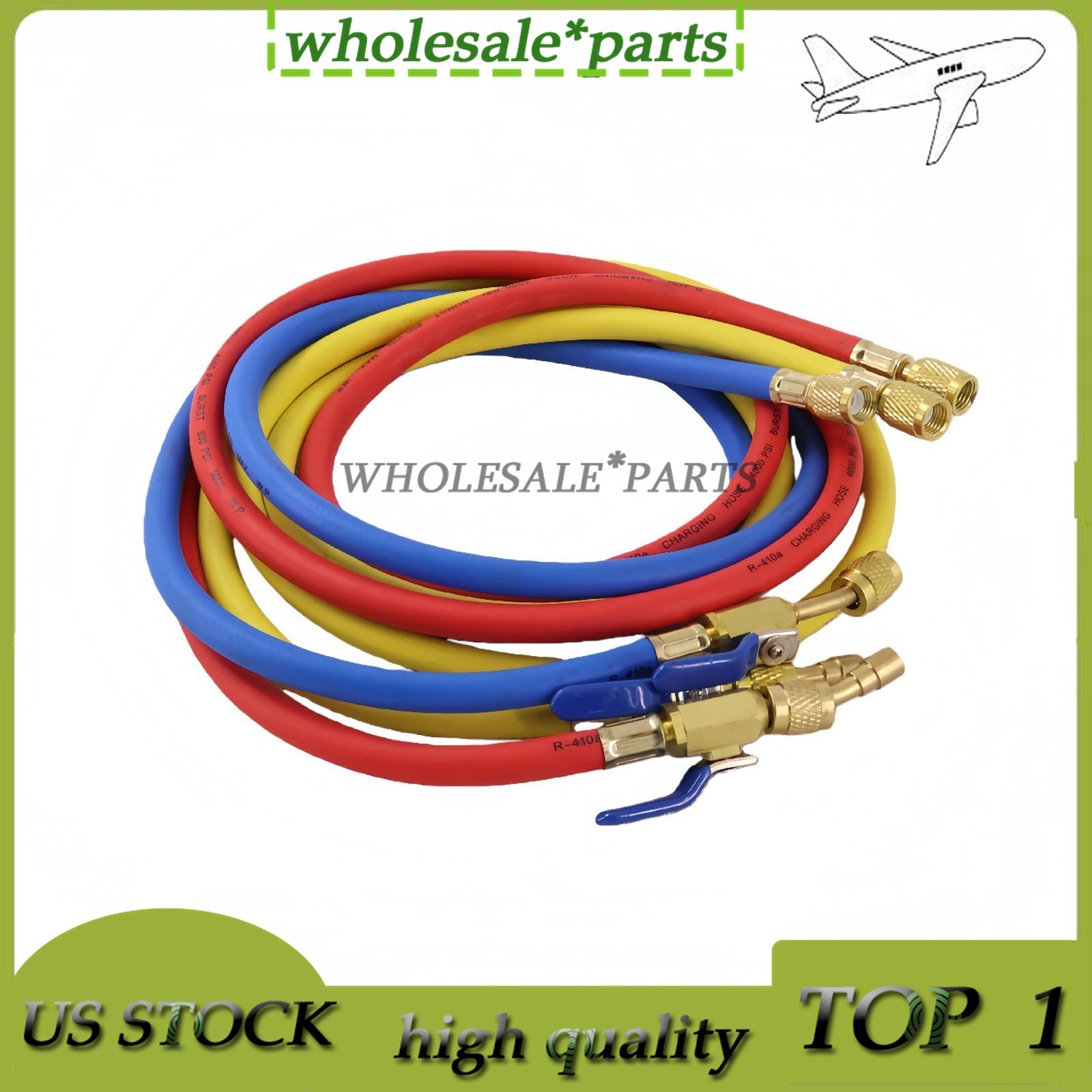29986 3X Plus II 1/4″ Hose with Compact Ball Valve End Refrigerant Charging Hose