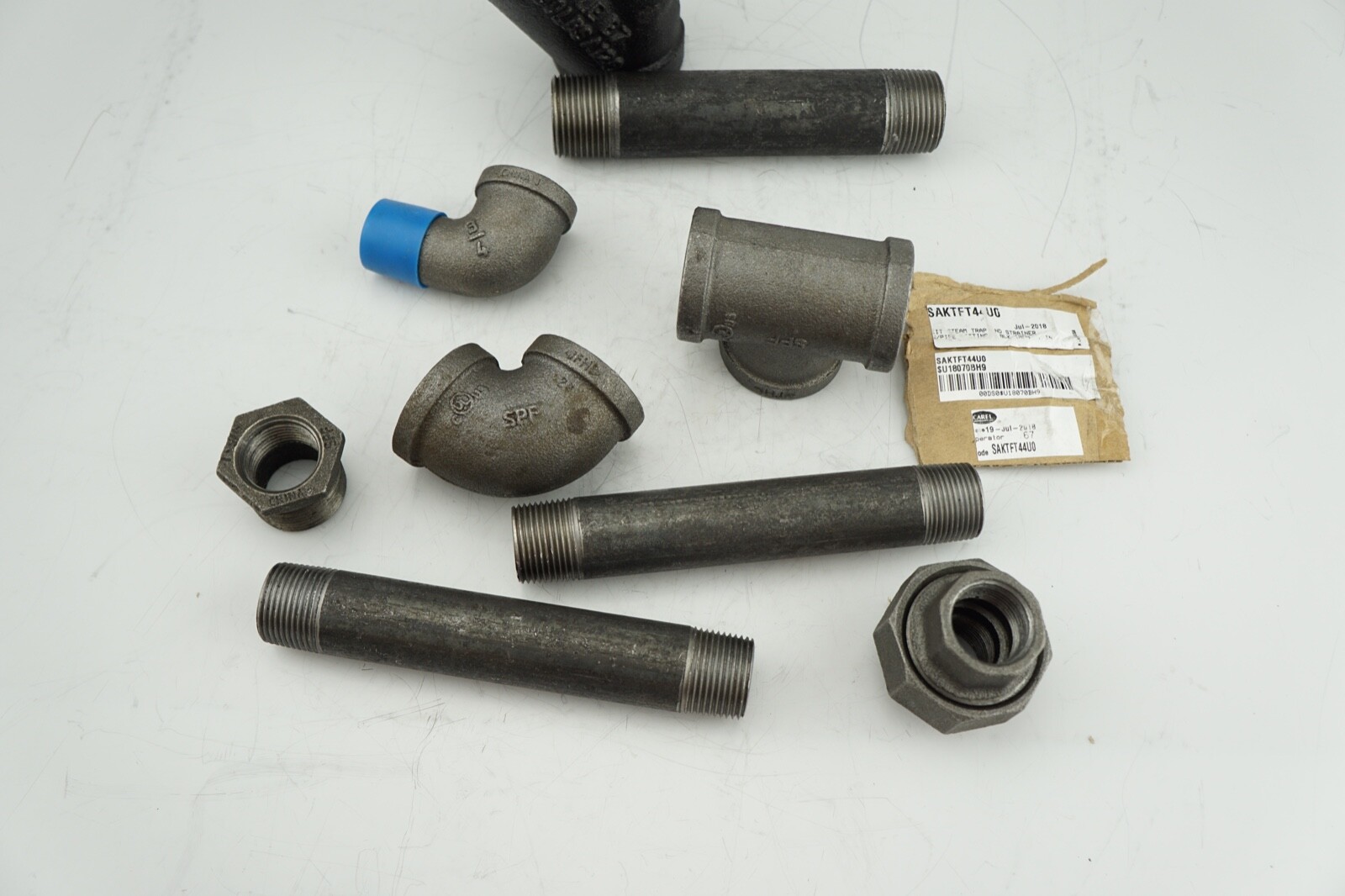 MISSING F&T STEAM TRAP!!! SAKTFT44U0 Kit Y-Strainer Black Iron Pipe Fittings