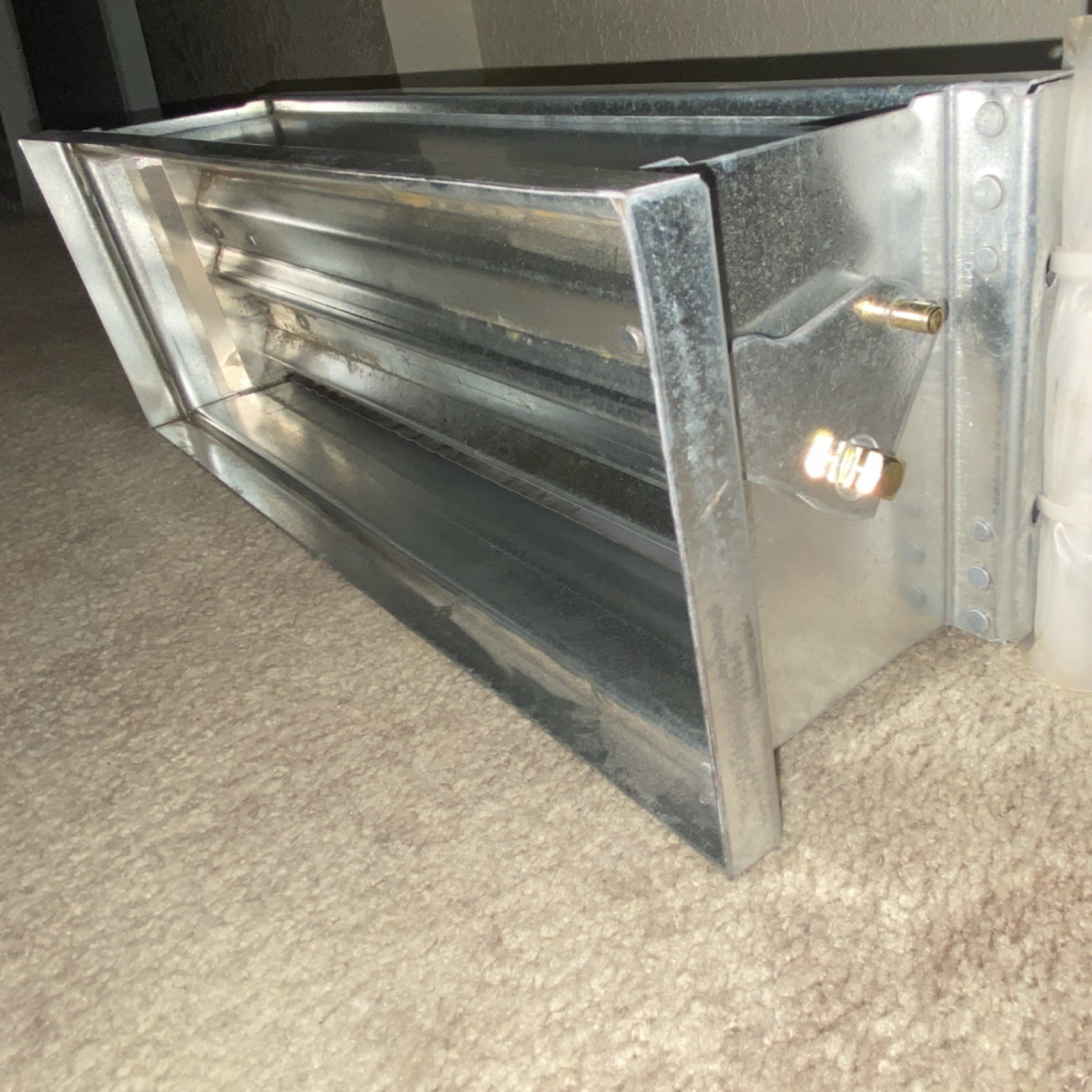 Galvanized Steel Rectangular Manual Damper for HVAC Duct Air Flow Control System