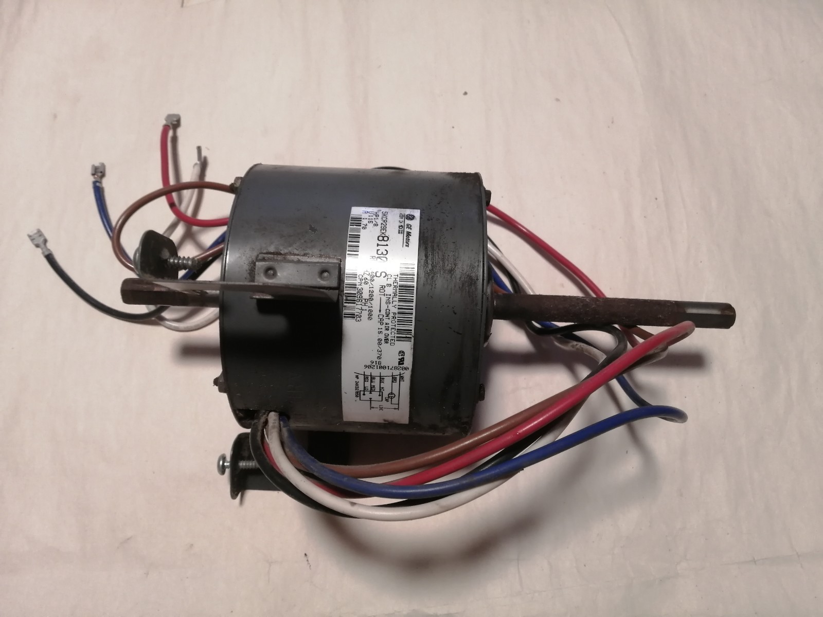 General Electric Air Conditioner Fan Motor 8130 S/ 5KCP29EK