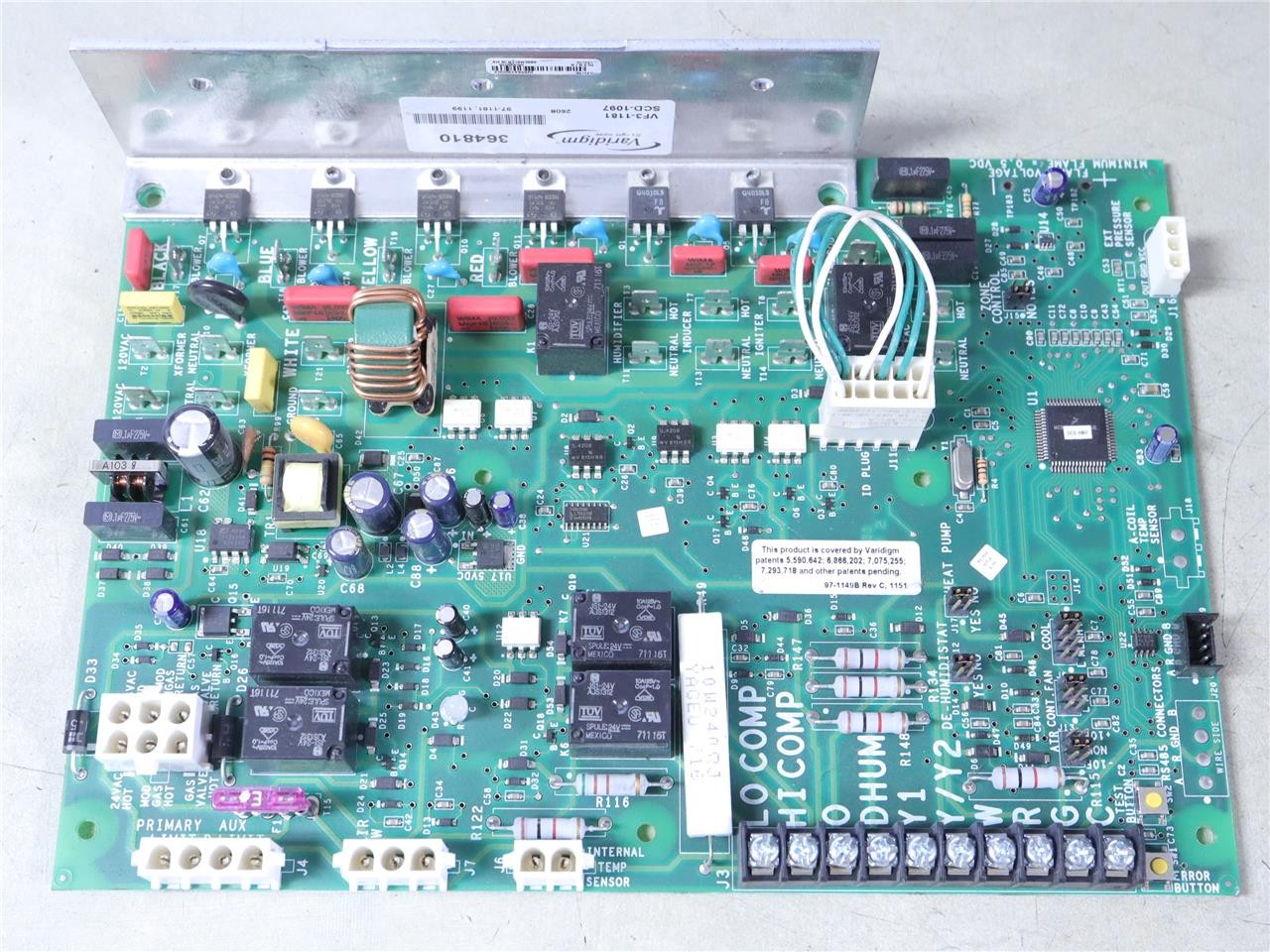 York Luxaire VARIDIGM 364810 Control Circuit Board SCD-1097 VF3-1181