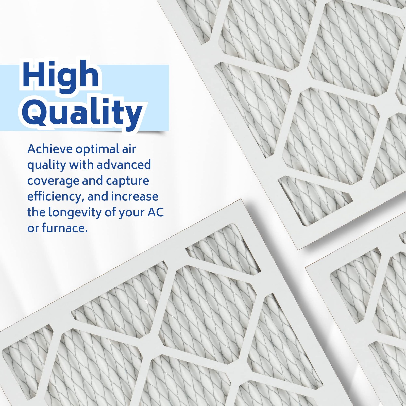 Handua 16X25X1 Air Filter Merv 11 Plated Furnace Ac Air Replacement Filter 4