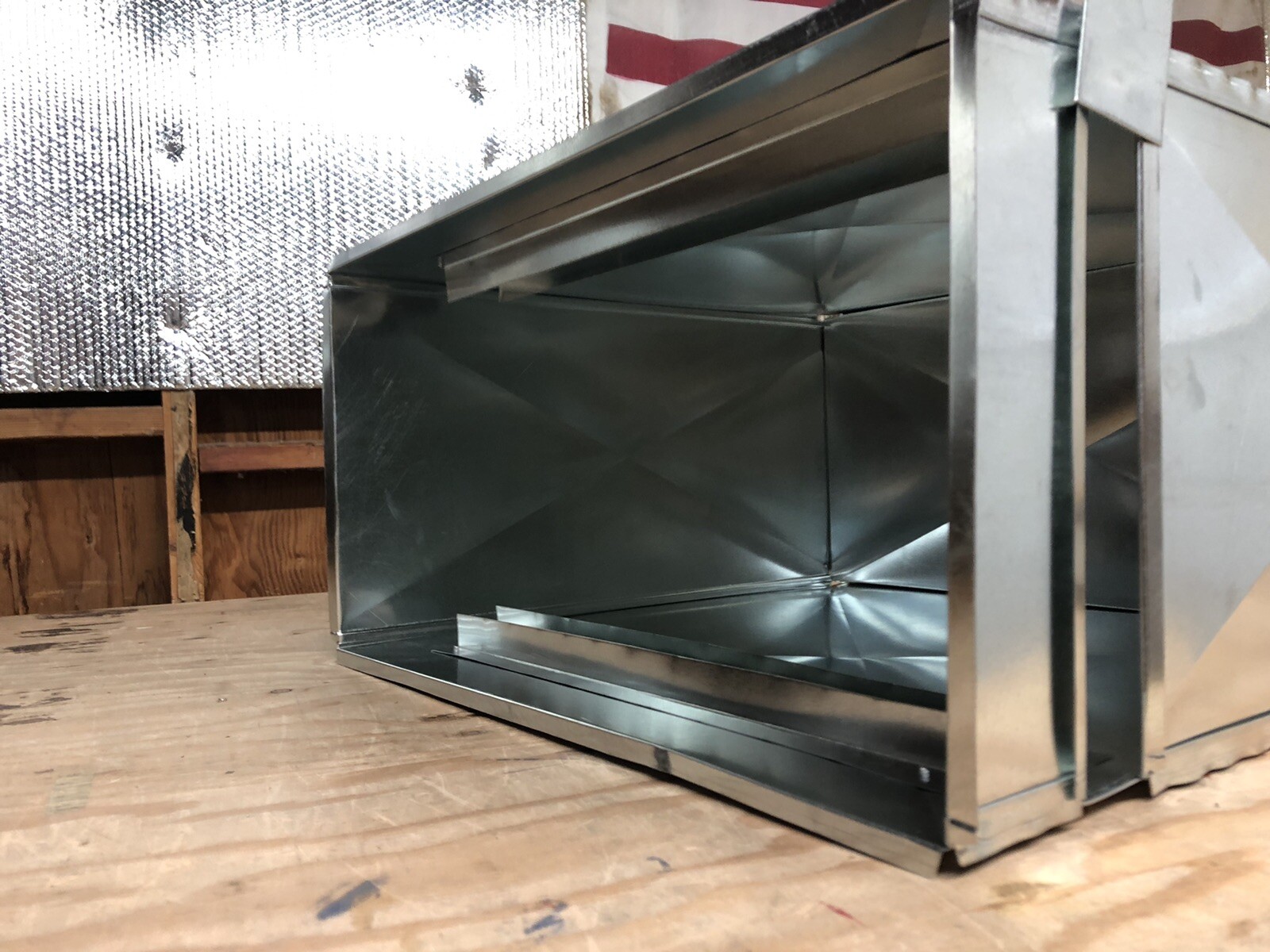 19 5/8X19 7/8×30 W/Filter Rack Return Air Duct Plenum-26 Gauge, HVAC Duct Work