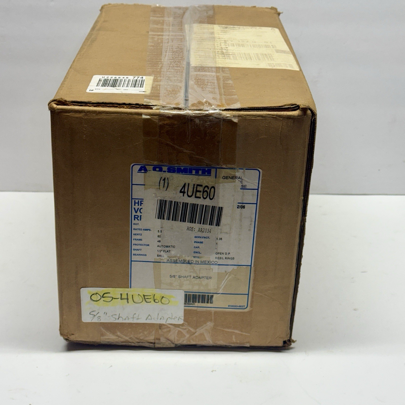 AO Smith, S48E50A01, 1/3HP, 115V, Blower Replacement Motor **SALE**