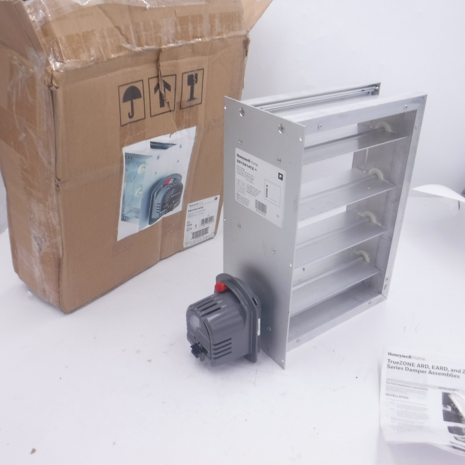 Honeywell TrueZONE Rectangular Supply Damper ZD10X14TZ/U 10″ x 14″