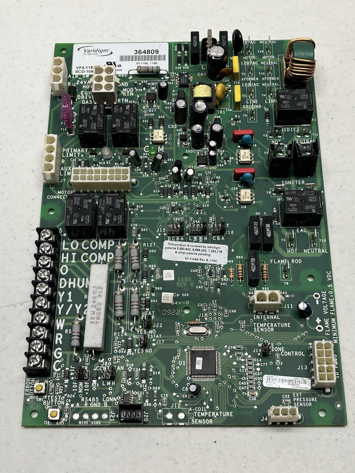 York Luxaire VARIDIGM 364809 Control Circuit Board SCD-1096 VF4-1180