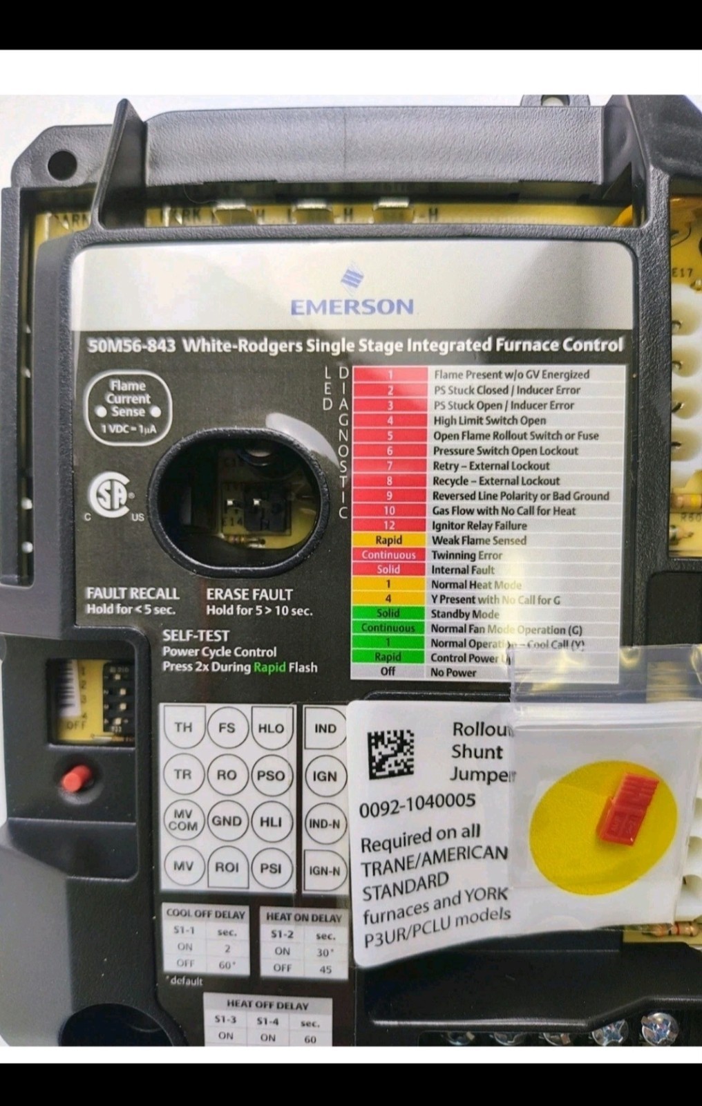 White-Rodgers 50M56U-843 Rodgers Universal Integrated Control